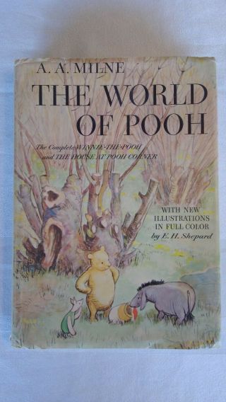 The World Of Pooh A A Milne Hc / Dj 1st 1957 Winnie The Pooh,  House Pooh Corner