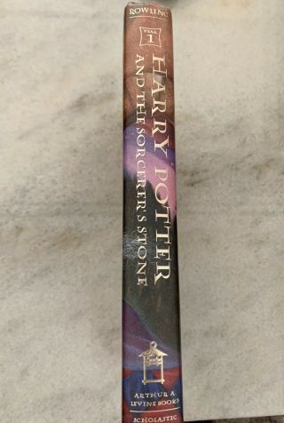 1998 Harry Potter and the Sorcerer ' s Stone 1ST American Edition Hardcover DJ 3
