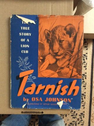Tarnish - The True Story Of A Lion Cub - - By Osa Johnson - - 1944 - - Wilcox/follett - 100