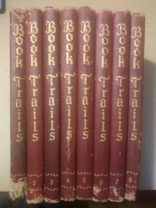 Book Trails 1946 Complete Set Of Eight Classic Children 