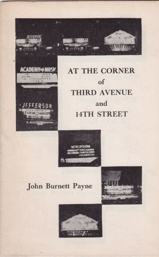 Kirby Congdon John Burnett Payne " At The Corner Of Third Avenue And 14th Street "