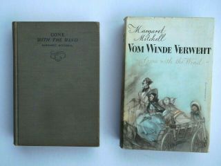 Mitchell,  Gone With The Wind,  2 Copies,  English,  November 1936,  German 1964