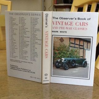 Observers Book Of Vintage Cars 1982: