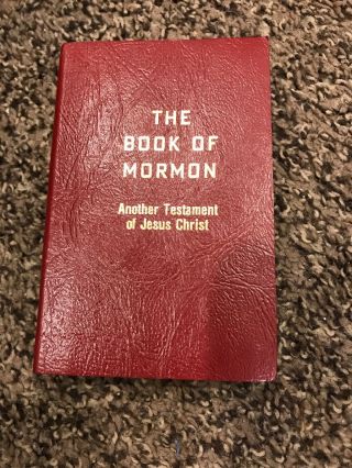 Vintage The Book Of Mormon Military Edition 1980 Red Mini Pocket Sized Edition