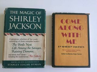 2 Shirley Jackson Books - Come Along With Me 1st Edition Hc/dj 1968 The Magic Of