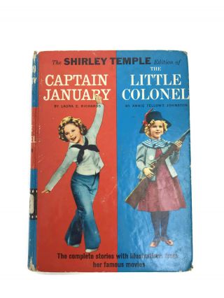 Vintage 1959 Shirley Temple Captain January Little Colonel Book Random House