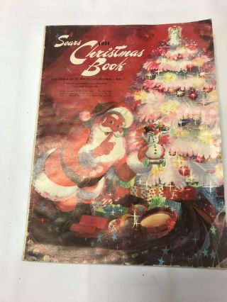 Vintage 1951 Sears Christmas Book,  401 Pages Black White Color Illustrations