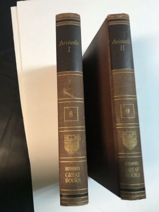 8 9 Aristotle I And Ii Britannica Great Books Of The Western World Vintage 1952