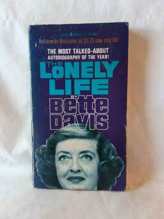 Bette Davis The Lonely Life Autobiography Vintage 1963 Pb
