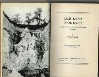 L8 - Rich Land,  Poor Land by Stuart Chase Study of Waste in the Natural Resource 2