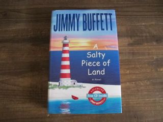 Jimmy Buffett Hand Signed 1st Edition & Printing A Salty Piece Of Land Book W Cd