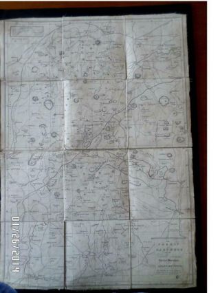 Antique Map: The Forest Of Dartmoor With Venville Commons,  Border Parishes.