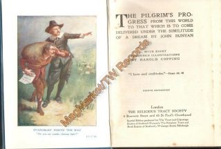 VINTAGE BOOK: The Pilgrim ' s Progress by John Bunyan (Religious Tract Society) 2
