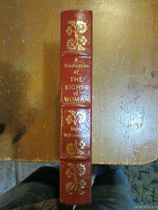A VINDICATION OF THE RIGHTS OF WOMAN BY MARY WOLLSTONECRAFT EASTON LEATHER 7