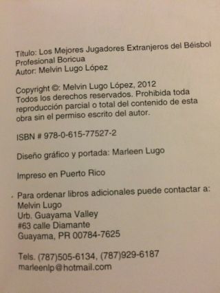 LOS MEJORES JUGADORES EXTRANJEROS DEL BEISBOL PROFESIONAL BORICUA / PUERTO RICO 2