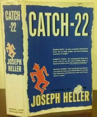 2 Joseph Heller - Catch 22 & CLOSING TIME - Hardcover Book - 1961 Catch - 22 SEQUEL 3