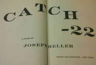 2 Joseph Heller - Catch 22 & CLOSING TIME - Hardcover Book - 1961 Catch - 22 SEQUEL 7