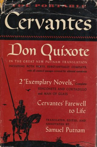 The Portable Cervantes: Don Quixote Viking Press Hc/dj 1954