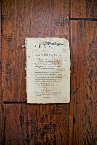 1677 Zachary Cradock - Providence Of God In Government Of The World - Puritan