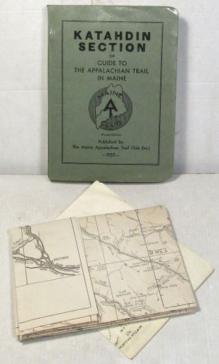 1955 Katahdin Section Of Guide To The Appalachian Trail In Maine