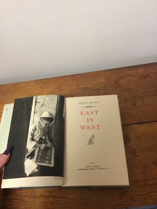 1945 1st Edition East Is West By Freya Stark with Dust Jacket 2