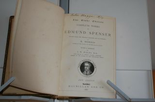 EDMUND SPENSER COMPLETE FAERIE QUEENE VIRGILS GNAT FINE LEATHER BIND 1871 2