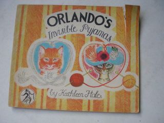 Orlando Invisible Pyjamas Kathleen Hale Circa 1950 Colour Illustrations P/b 4a