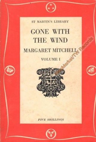 Vintage Books: Gone With The Wind,  1957 St Martins Library Edition Volumes 1 & 2