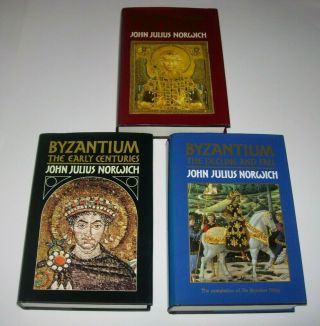 John Julius Norwich - Byzantium 3 Volume Set - Hardbacks In Vgc