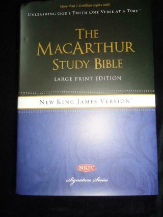 The Macarthur Study Bible King James Version Large Print Edition Hardback