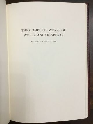 A Midsummer Nights’s Dream by William Shakespeare 1992 The Easton Press Book 5