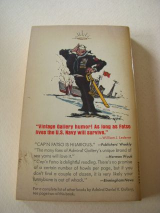 CAP ' N FATSO by DANIEL V.  GALLERY,  PAPERBACK LIBRARY 64 - 393,  2ND,  1971,  PB 2