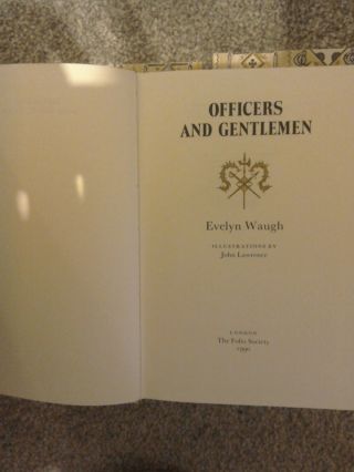 Evelyn Waugh Sword of Honour trilogy Folio Society three volumes slipcase 4