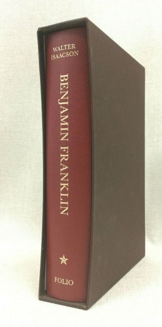Benjamin Franklin Walter Isaacson Folio Society Slipcase Hardcover