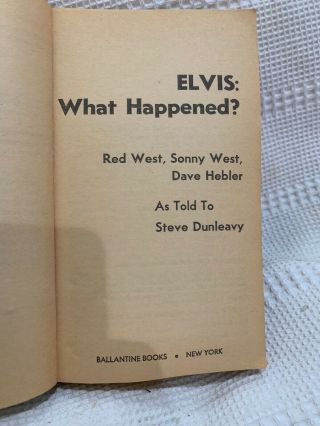 ELVIS WHAT HAPPENED - BOOK BY THREE BODYGUARDS - 1977 Elvis Presley 4