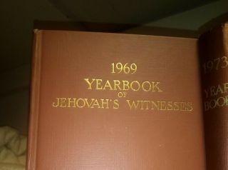 Vintage 1969 Yearbook Of Jehovah 