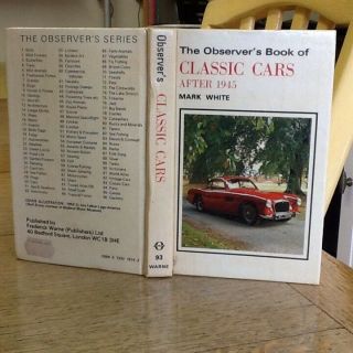Observers Book Of Classic Cars 1982 :