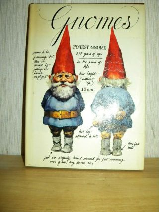 Gnomes By Wil Huygen Illustrated By Rien Poortvliet.  Pub.  1977 Hc Dj Good Cond.
