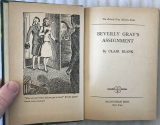 2 vintage Beverly Gray books - Gray ' s Assignment & Fortune - Clover 1947 5