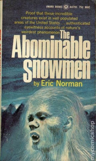 The Abominable Snowmen (very Good) A479s Eric Norman 1969