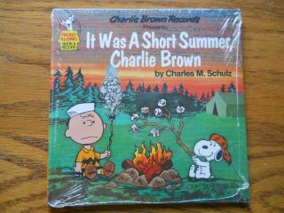 Charlie Brown Read Along Book & Record It Was A Short Summer Charlie Brown