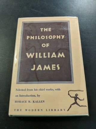 James,  William The Philosophy Of William James Modern Library Edition H5
