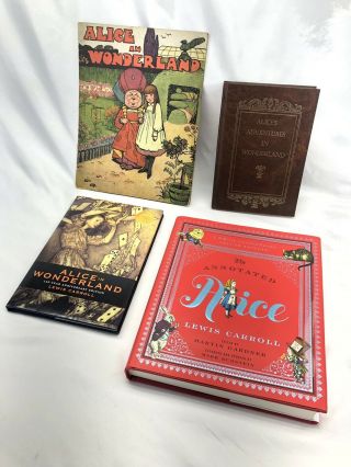 (2) Vintage (2) 150 Year Edition Alice In Wonderland Books,  1911,  Avenel & More