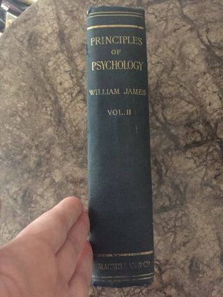 Principles Of Psychology Vol Ii William James 1901