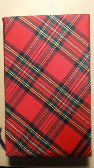 1964 Poems And Songs Of Robert Burns W Plaid Cloth Cover In Sliding Case