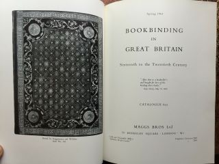 1964 Maggs Bookbinding In Great Britain 19th To 20th C - Illustrated