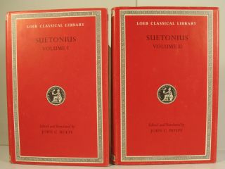 Suetonius Vol 1 & 2 Loeb Classical Library 31 & 38 John C.  Rolfe Latin & English
