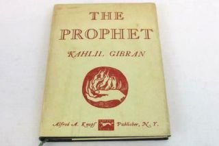 The Prophet By Kahlil Gibran 30th Printing 1962 Pocket Edition Hardcover Dust
