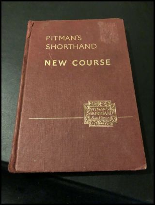 Pitmans Shorthand Course Era Edition (hardback Book) Circa 1960s