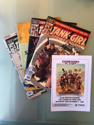 Alan Martin Signed Tank Girl Strikes Again 1 A - D 1st Printing Nm,  Signed Print